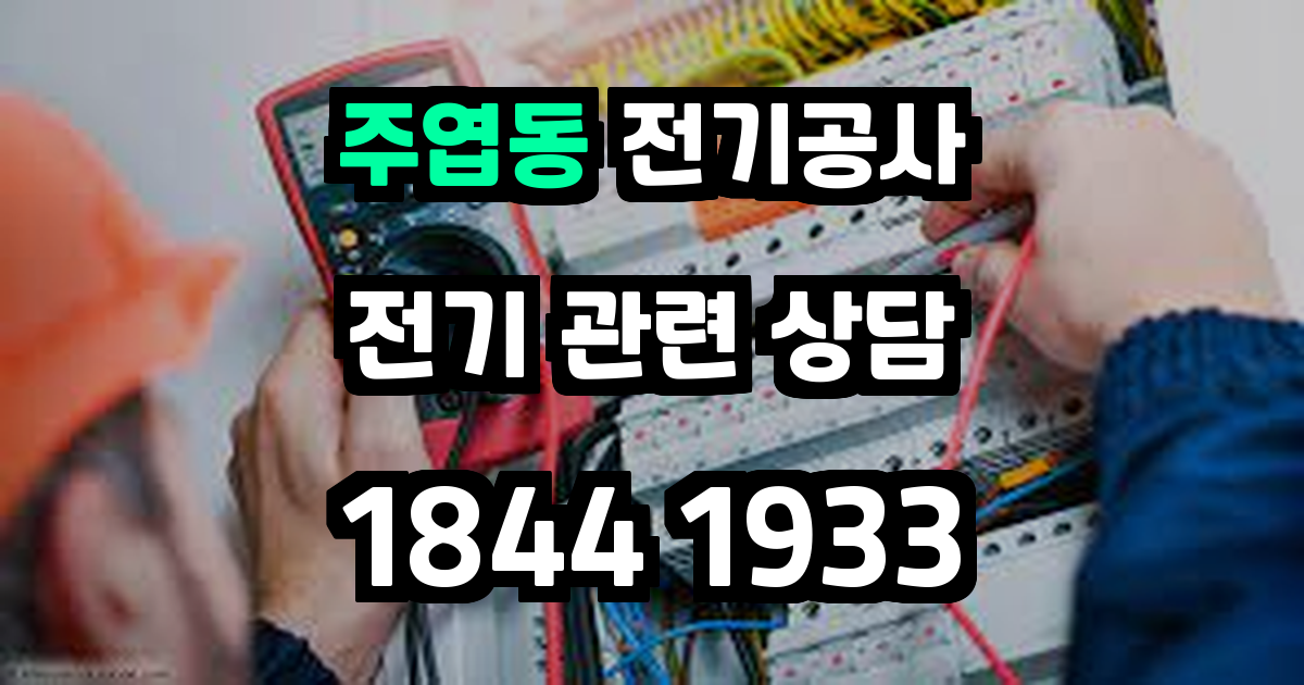 주엽동 전기공사