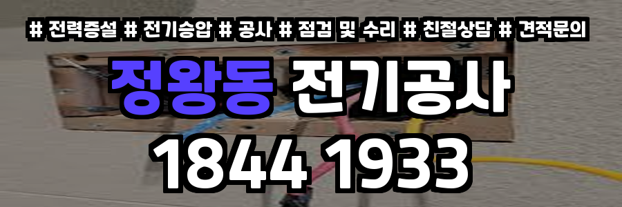 정왕동 전기공사