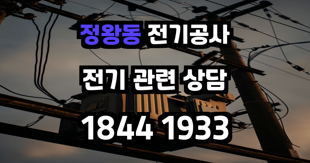 정왕동 전기공사