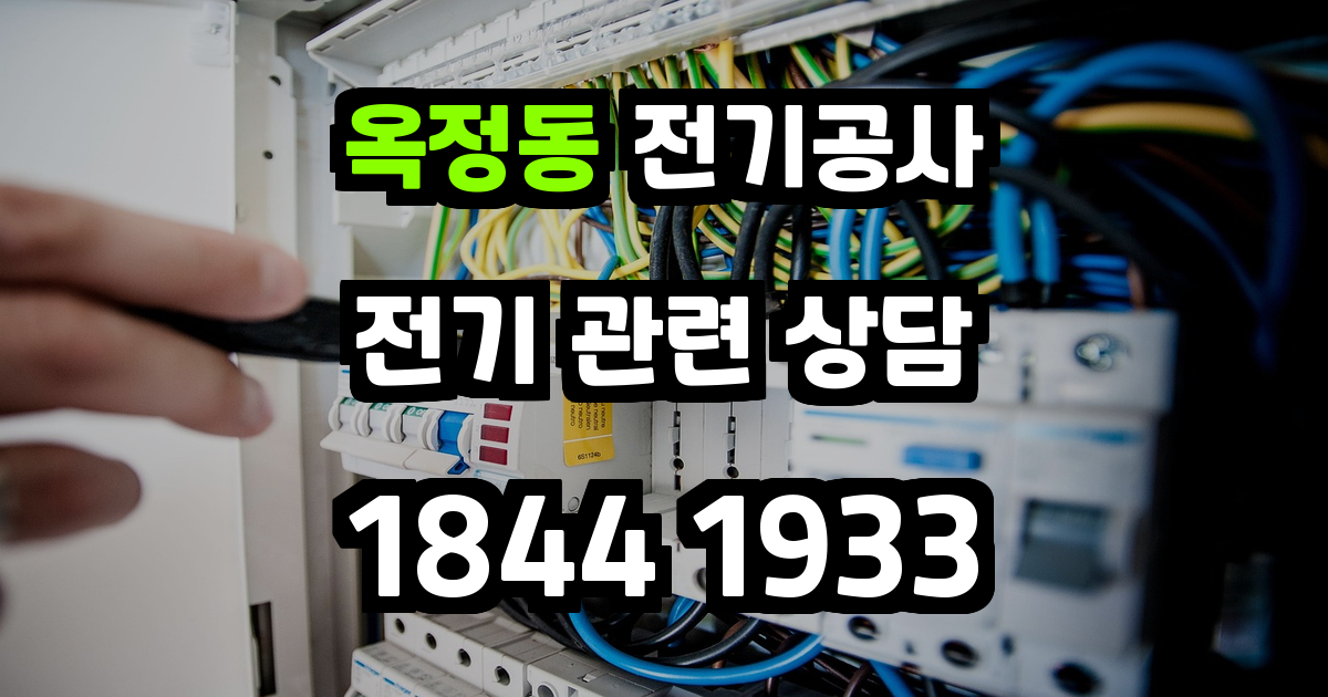 옥정동 전기공사