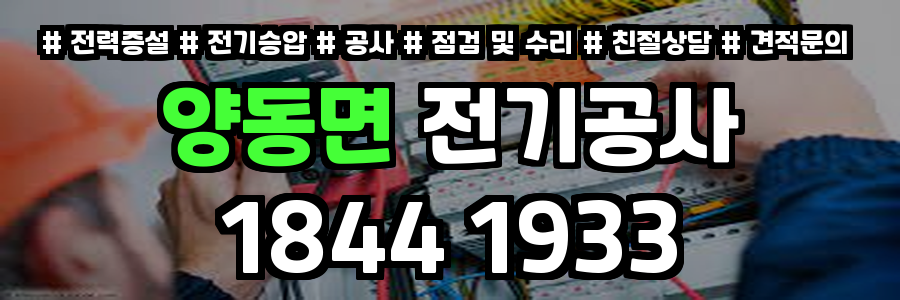 양동면 전기공사