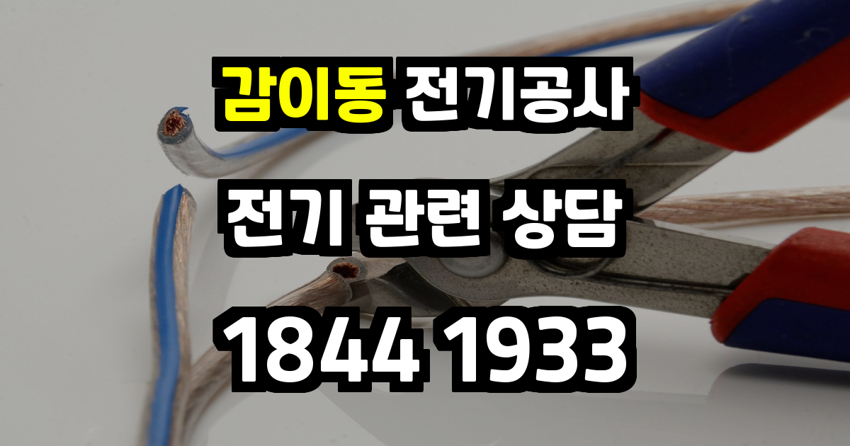 감이동 전기공사