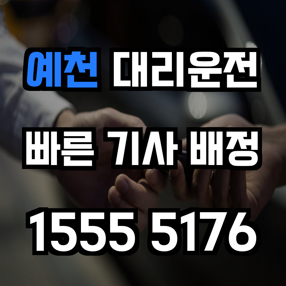 예천 대리운전 안전하고 빠른 귀가를 위한 확실한 선택
