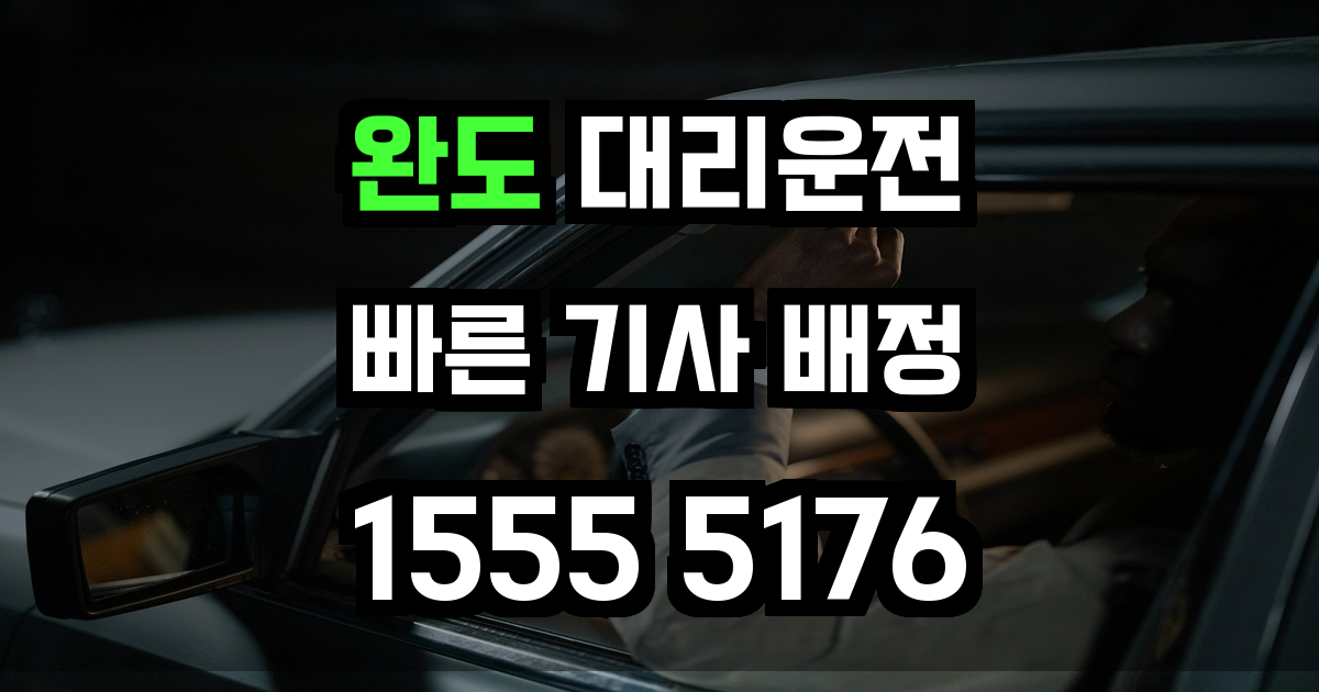 완도 대리운전