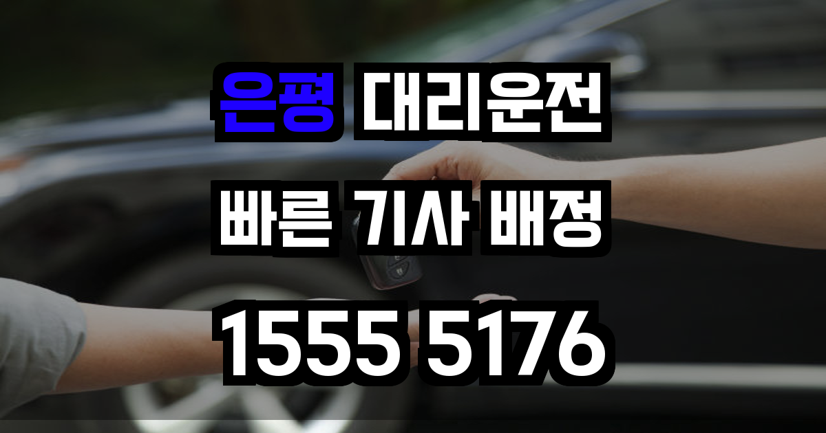 은평 대리운전