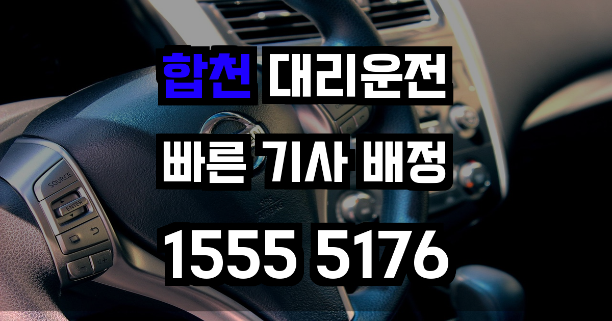 합천 대리운전