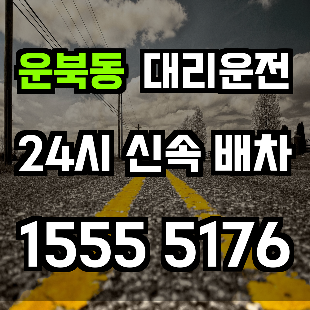 운북동 대리운전 외곽에서도 빠르고 안전한 귀가 보장