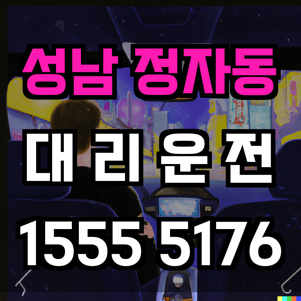 성남 정자동 대리운전 늦은 밤 귀가 걱정 없는 믿을 수 있는 서비스