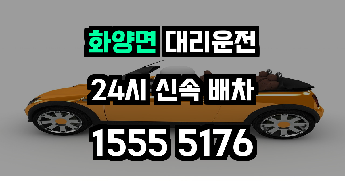 화양면 대리운전