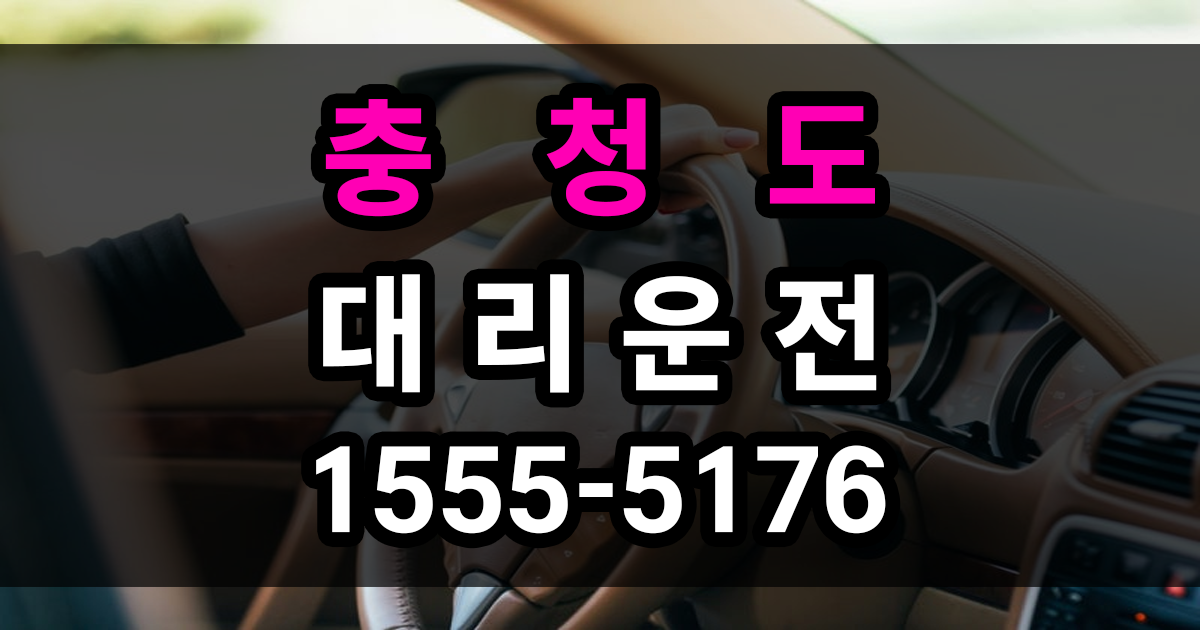 충청도 대리운전