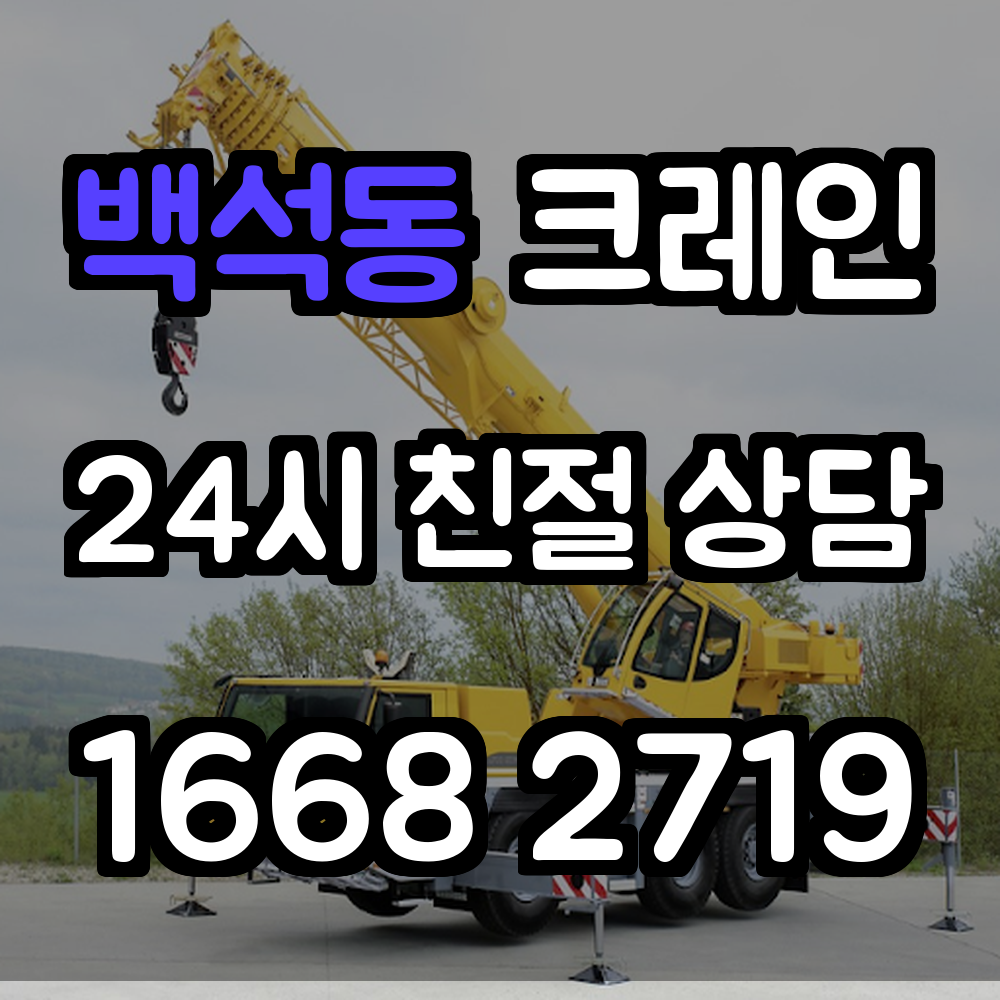 백석동 크레인 전문 서비스 안전과 효율의 시작