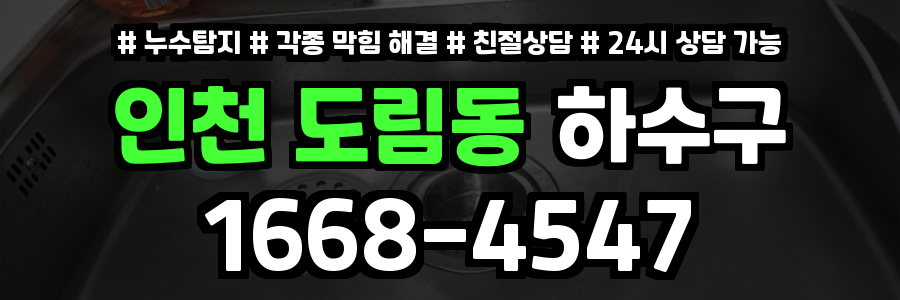 도림동하수구막힘