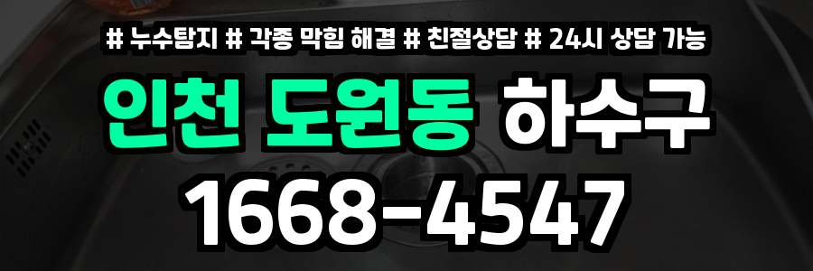 도원동하수구막힘