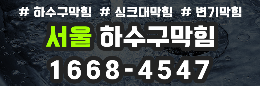 서울 하수구막힘 비용