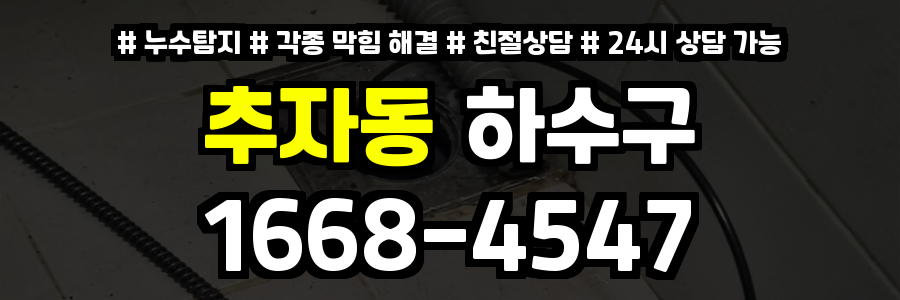 추자동하수구막힘