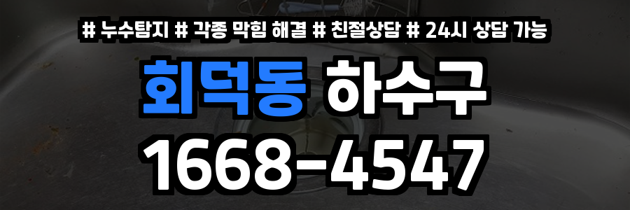 회덕동하수구막힘