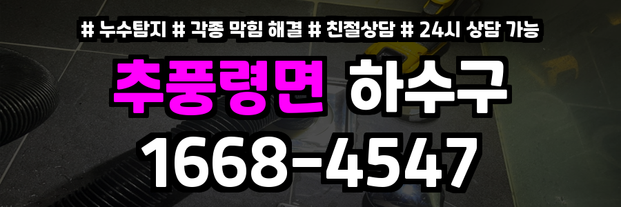 추풍령면하수구막힘