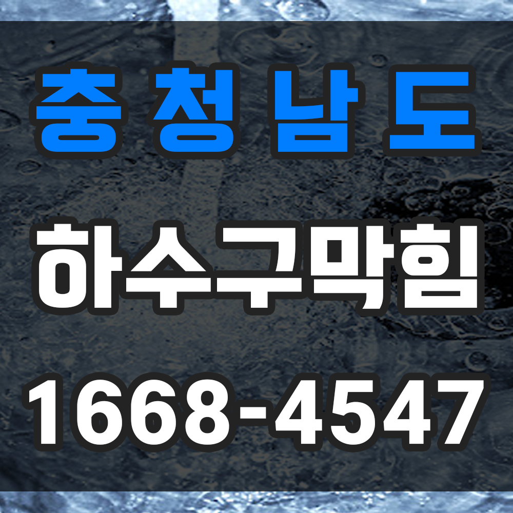충청남도 하수구막힘 업체